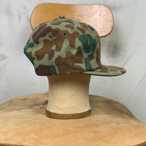 Vintage Other - Vintage Wool Frog Skin Camouflage Snap Back Hat